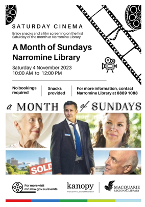 Saturday Cinema - A Month of Sundays